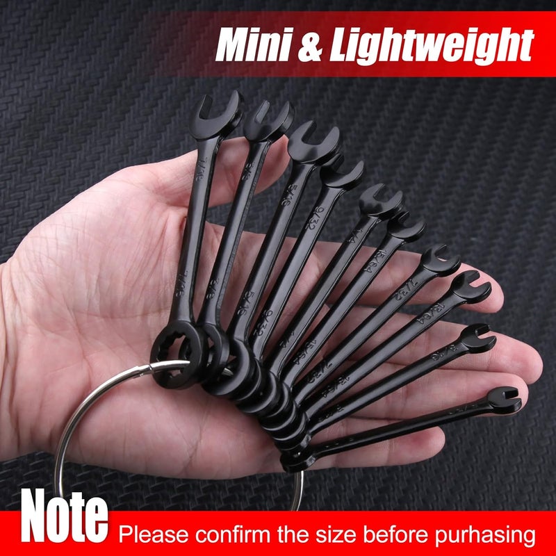 LEONTOOL طقم مفاتيح ربط مصغر SAE مكون من 10 قطع - Image 5